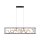 Lampe LED à suspendre Noir Or Métal L:110 cm intensité lumineuse variable