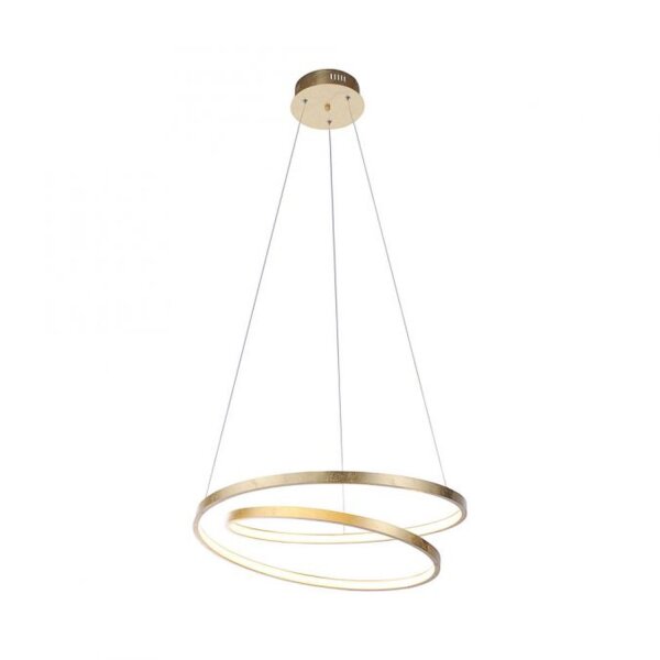 Suspension LED en feuille dor L:55 cm 4000 lm dimmable