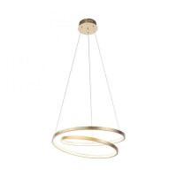 Suspension LED en feuille dor L:55 cm 4000 lm dimmable