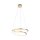 Suspension LED en feuille dor L:55 cm 4000 lm dimmable