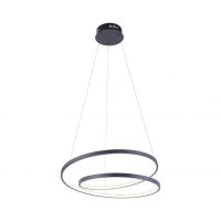 Suspension LED Noir L:55 cm 4000 lm dimmable