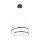 Suspension LED Noir L:55 cm 4000 lm dimmable