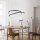 Suspension LED Noir L:55 cm 4000 lm dimmable