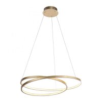 Suspension LED en feuille dor L:72 cm 3000 K dimmable