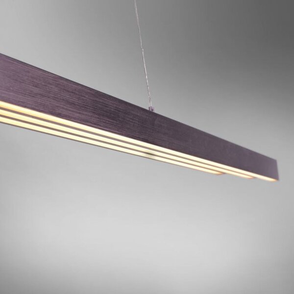 Suspension LED ajustable Touch 4680 lm brun sépia