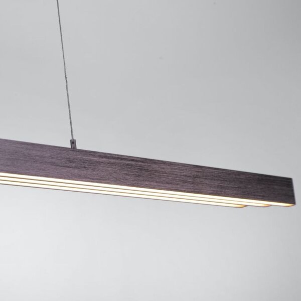 Suspension LED ajustable Touch 4680 lm brun sépia