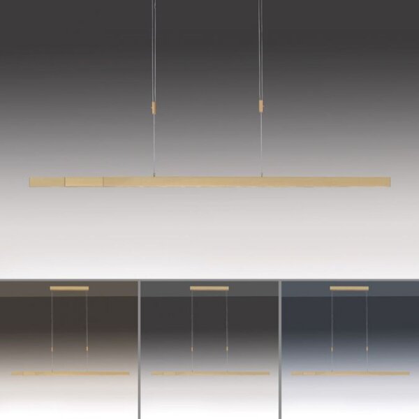 Suspension LED ajustable Touch 4680 lm en laiton