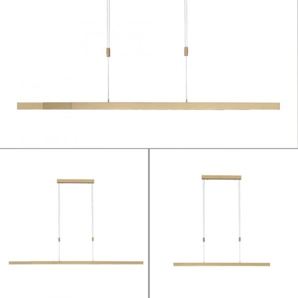 Suspension LED ajustable Touch 4680 lm en laiton