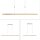 Suspension LED ajustable Touch 4680 lm en laiton