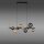 Lampe à suspendre gris fumée ambre G9 3000 lm verre 10-flmg