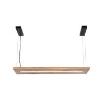 LED Suspension Bois Télécommande L:120 cm...