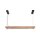 LED Suspension Bois Télécommande L:120 cm dimmable