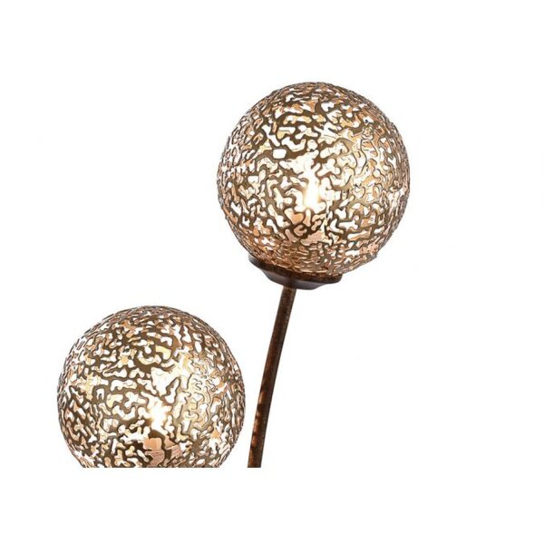 Grand lampadaire en métal brun rouille or 181,2 cm G9 6-flmg