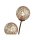 Grand lampadaire en métal brun rouille or 181,2 cm G9 6-flmg