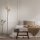 Grand lampadaire en métal brun rouille or 181,2 cm G9 6-flmg