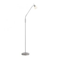 Lampadaire réglable en argent variateur verre 163 cm