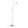 Lampadaire réglable en argent variateur verre 163 cm
