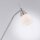 Lampadaire réglable en argent variateur verre 163 cm