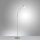 Lampadaire réglable en argent variateur verre 163 cm