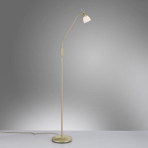 Lampadaire réglable en laiton variateur verre 163 cm