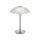 Lampe de table LED à intensité variable en argent Verre albâtre 28 cm