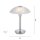 Lampe de table LED à intensité variable en argent Verre albâtre 28 cm