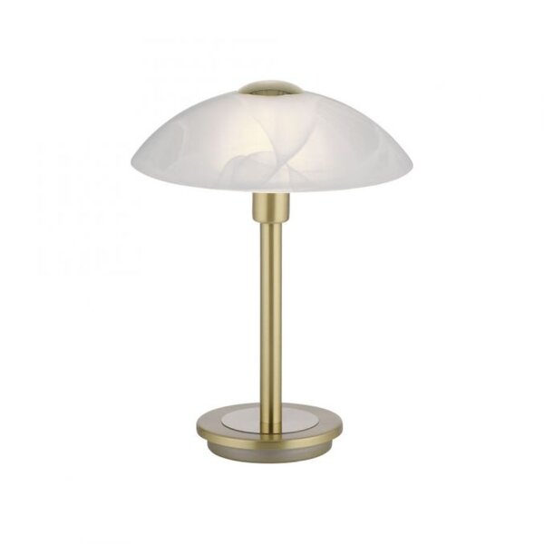 Lampe de table LED à intensité variable en laiton verre albâtre 3 W