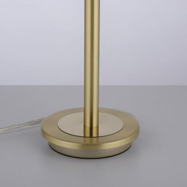 Lampe de table LED à intensité variable en laiton verre albâtre 3 W