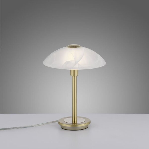 Lampe de table LED à intensité variable en laiton verre albâtre 3 W