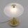 Lampe de table LED à intensité variable en laiton verre albâtre 3 W