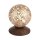 Lampe de table rustique métal brun rouille or 12,5 cm G9