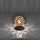 Lampe de table rustique métal brun rouille or 12,5 cm G9