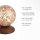 Lampe de table rustique métal brun rouille or 12,5 cm G9