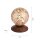 Lampe de table rustique métal brun rouille or 12,5 cm G9