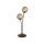 Lampe de table rustique en métal brun rouille or 52 cm 2-flmg