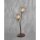 Lampe de table rustique en métal brun rouille or 52 cm 2-flmg