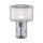 Lampe de table décorative verre strié E27 35 cm champignon rond