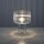 Lampe de table décorative verre strié E27 35 cm champignon rond