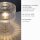 Lampe de table décorative verre strié E27 35 cm champignon rond