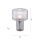Lampe de table décorative verre strié E27 35 cm champignon rond