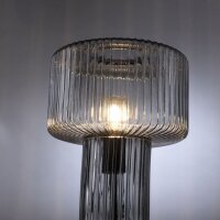 Lampe de table décorative verre fumé E27 35...