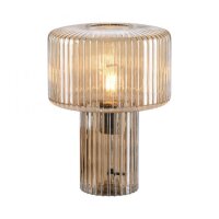 Lampe de table verre en ambre E27 35 cm champignon...