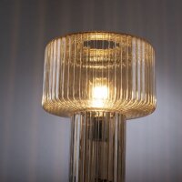 Lampe de table verre en ambre E27 35 cm champignon...