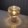 Lampe de table verre en ambre E27 35 cm champignon rétro