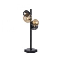 Lampe de table gris fumée ambre 48 cm G9 3000 K verre