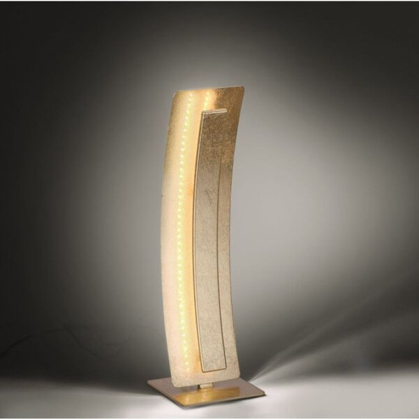 Elégante lampe de table LED blanc chaud 40,5 cm en feuille dor
