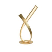 Elégante lampe de table LED en feuille dor 38,5 cm...