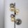Lampadaire gris fumée ambre verre 155 cm G9 2100 lm