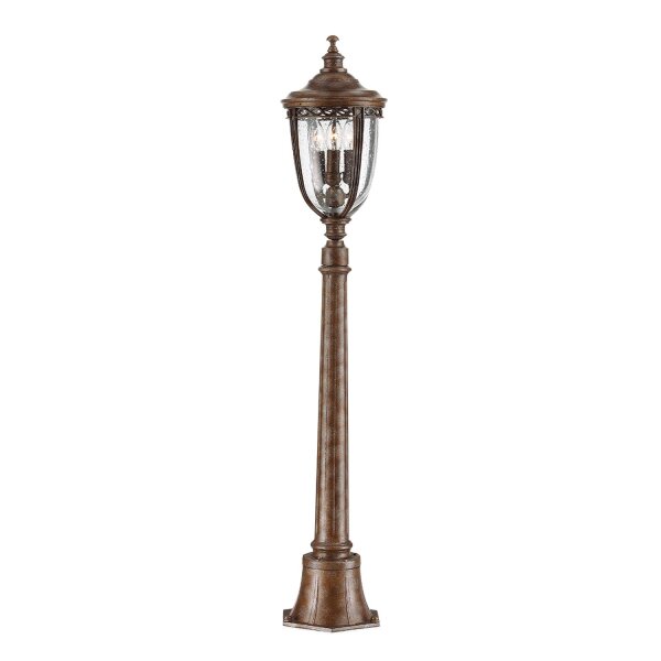 Éclairage de jardin en bronze H:118cm Rustique EDMUND