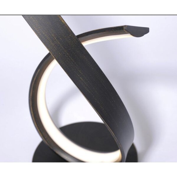 Élégante lampe de table LED brun rouille 38,5 cm à intensité variable